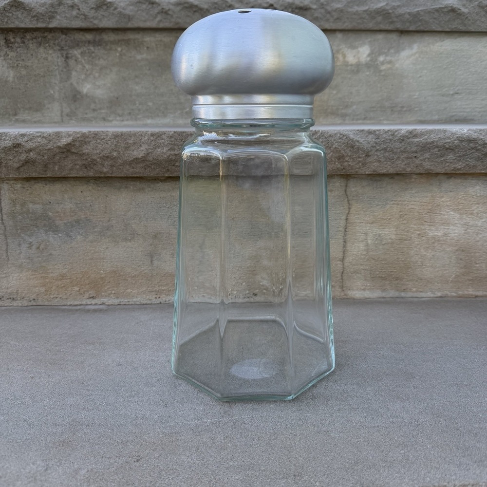 Vtg Think Big NYC 11.5 in Glass Salt Shaker Oversized JUMBO Prop Sculpture EUC